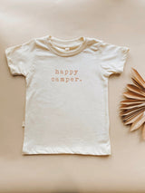 Happy Camper Clay Organic Cotton Short Sleeve Toddler T-Shirt - HoneyBug 