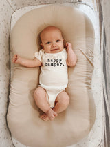 Happy Camper Organic Cotton Baby Bodysuit Short Sleeve - HoneyBug 