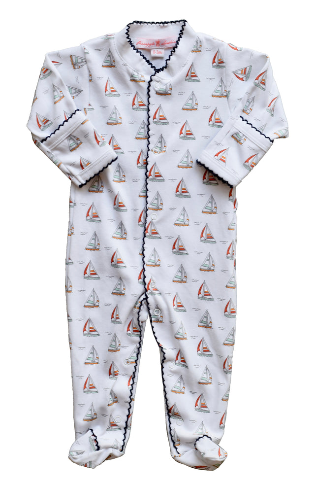 Sailboat Footie - HoneyBug 
