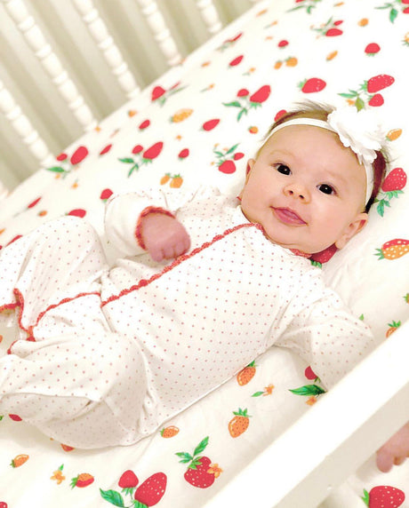 Ava Polka Dot Footie - HoneyBug 