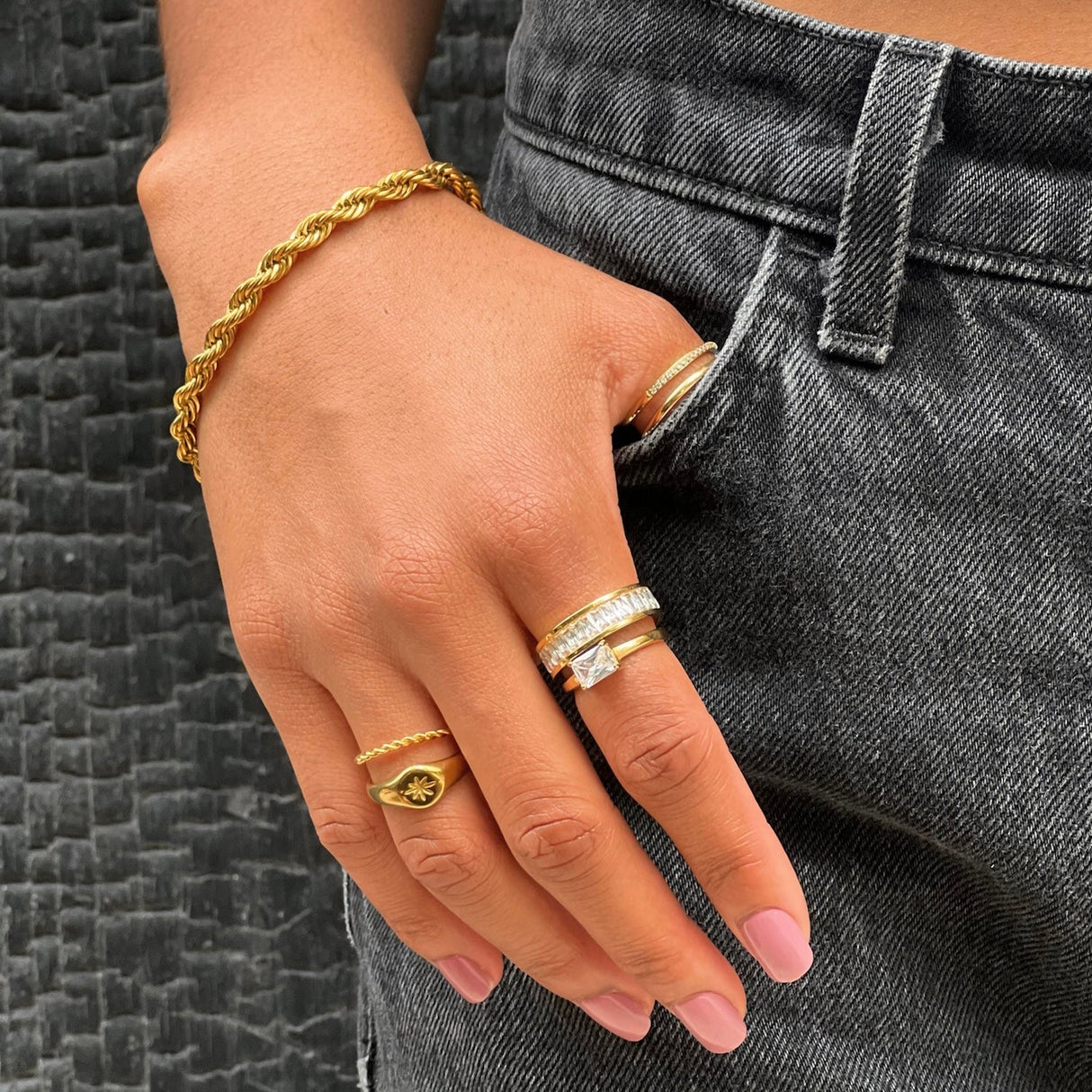 Luka Rope Chain Bracelet - HoneyBug 