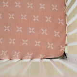 Just Peachy Muslin Crib Sheet