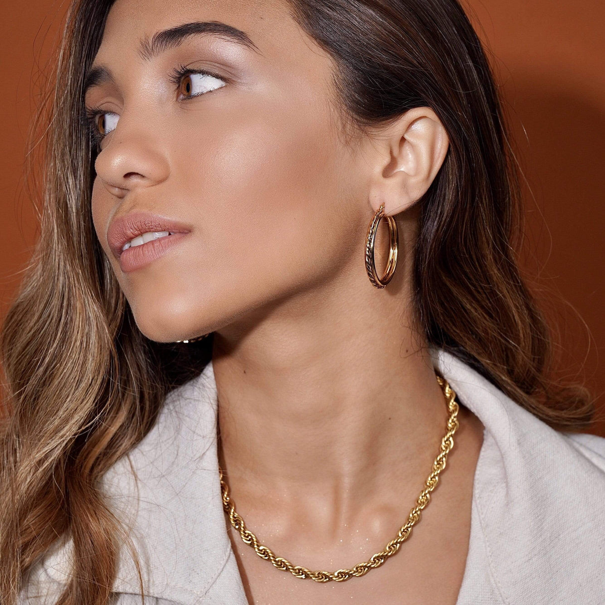 Luka Rope Chain Necklace - HoneyBug 