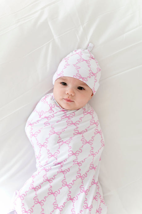 Pink Bow Swaddle