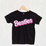Besties Barbie Kids Tee - Black - HoneyBug 