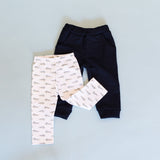 Navy Knit Jogger Pant - HoneyBug 