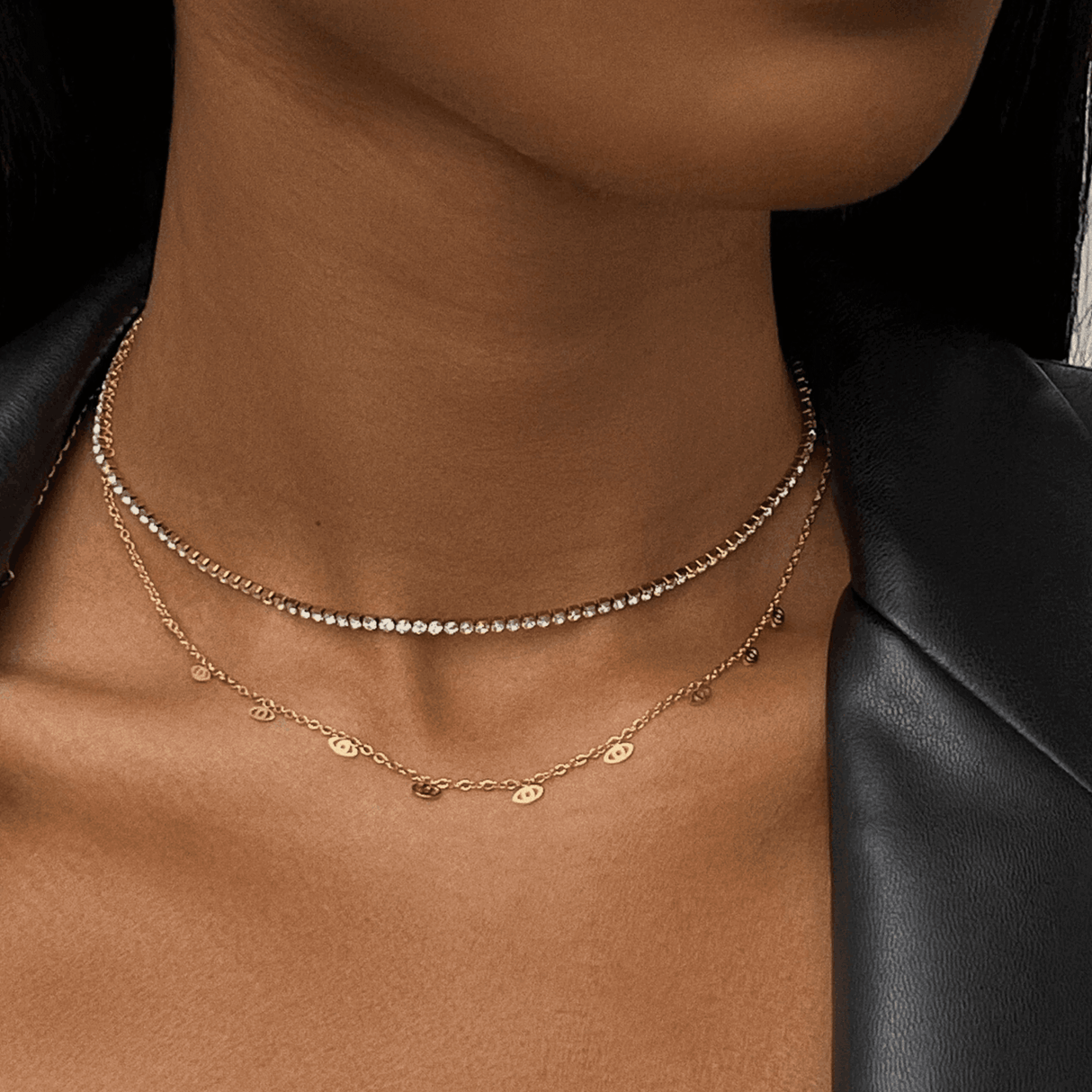 Camden Tennis Choker Necklace - HoneyBug 