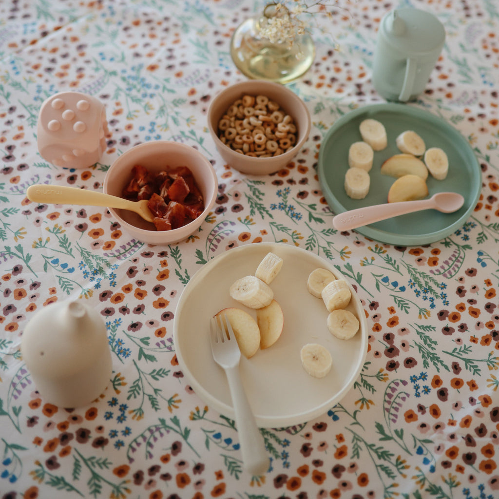 Silicone Feeding Spoons 2-Pack - Ivory - HoneyBug 