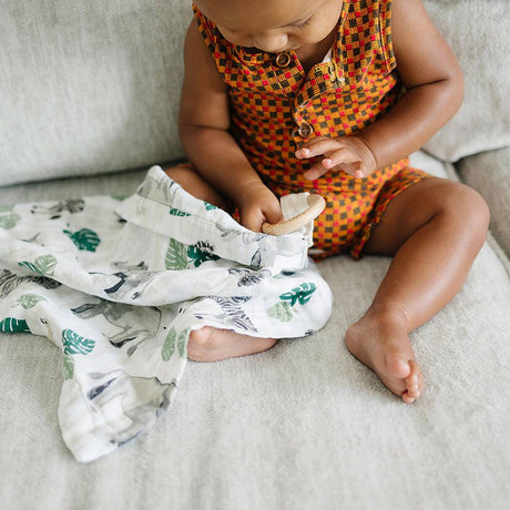 Jungle Classic Muslin Teether Blanket - HoneyBug 