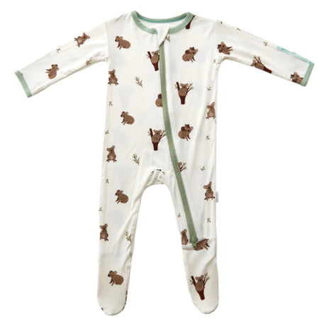 Koala Zippered Footie - HoneyBug 
