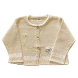 Lamb Cardigan, Ecru, Girls