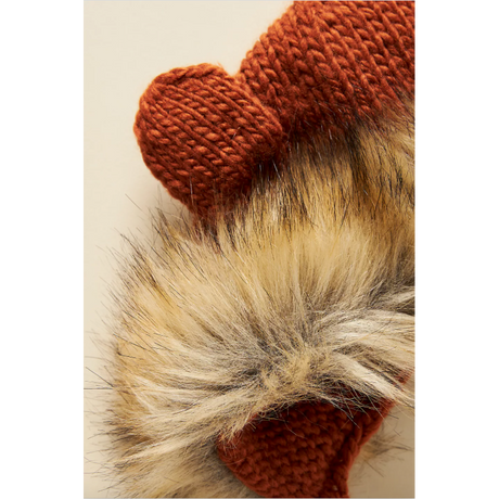 Baby Lion Hat and Booties Set - Cinnamon - HoneyBug 