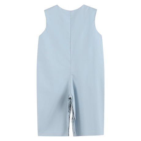 Light Gray 'Boo' Applique Overalls