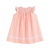 Light Pink Easter Bunny Smocked Bishop Dress