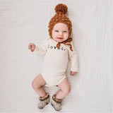 Loved. Organic Cotton Baby Bodysuit Long Sleeve - HoneyBug 