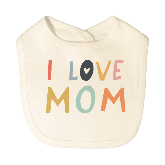 graphic bib | love mom