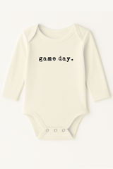 Game Day Organic Cotton Baby Bodysuit Long Sleeve - HoneyBug 