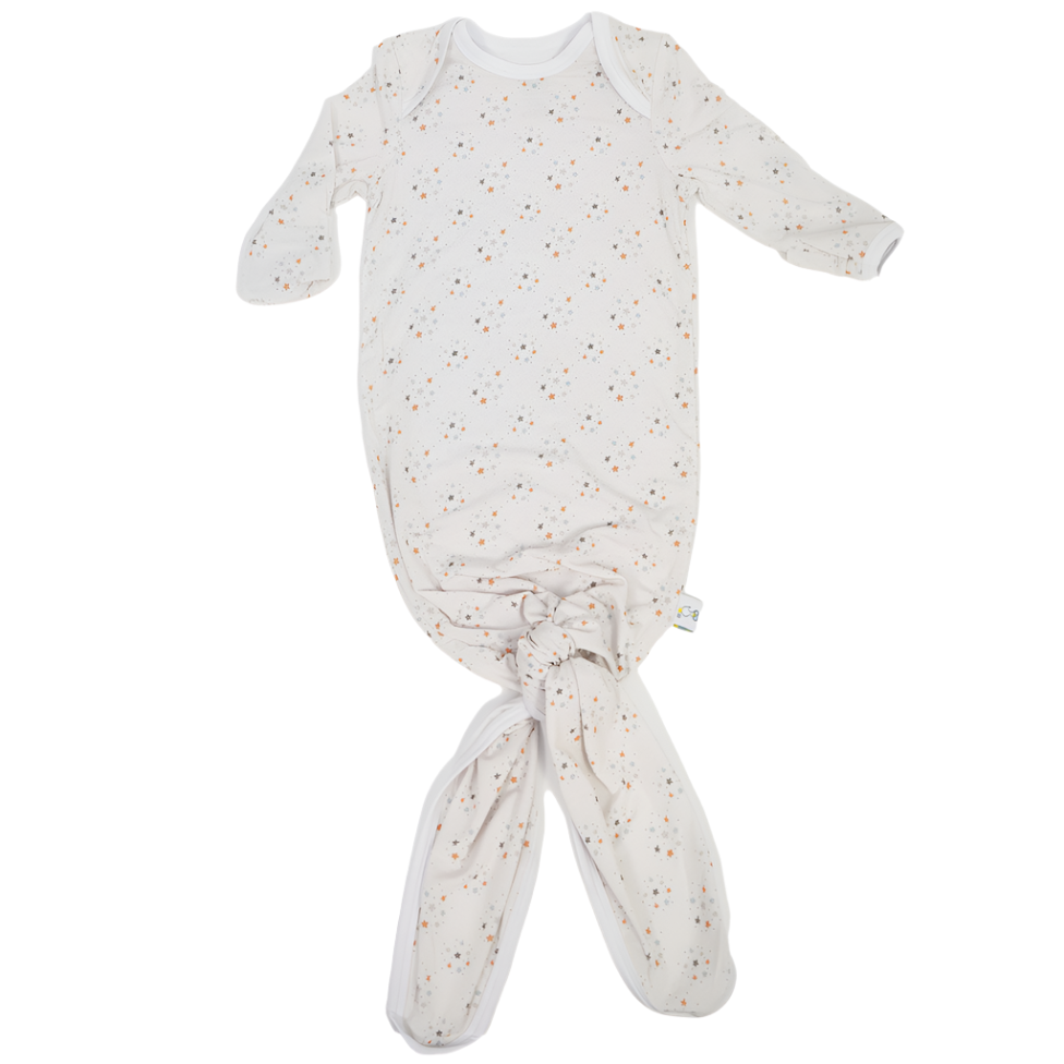 Stars (Lunar) Knotted Gown 0-3 months - HoneyBug 