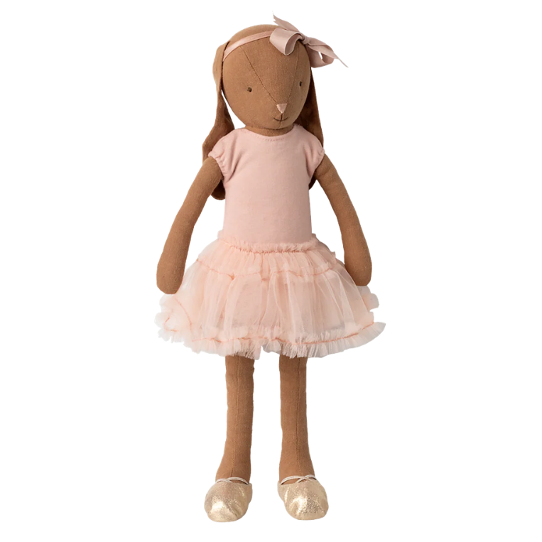 Bunny size 3, Chocolate brown - Ballet suit and skirt rose