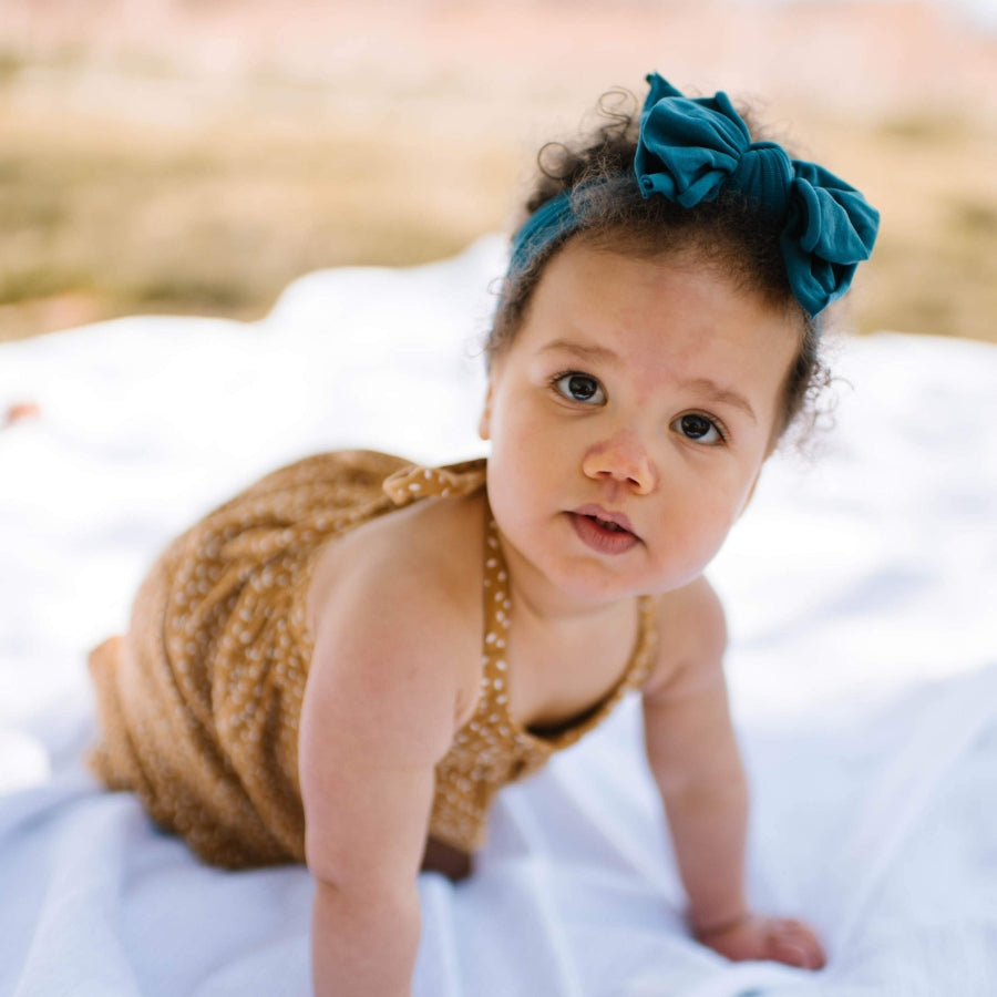 Baby Bloom Bows: Peacock - HoneyBug 