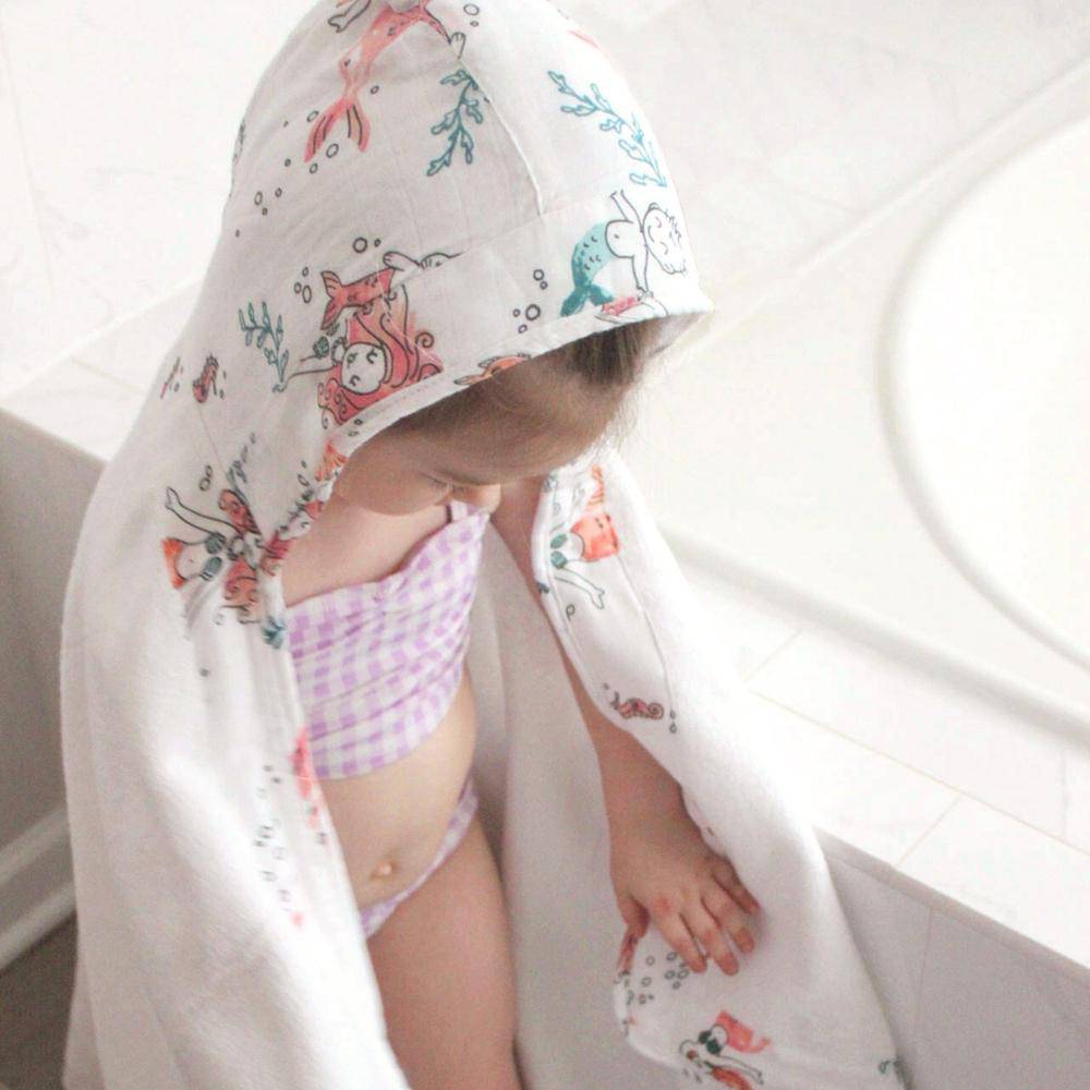 Mermaid Toddler Hooded Towel - HoneyBug 