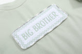 Misty Blue Big Brother Smocked Shirt and Shorts Set