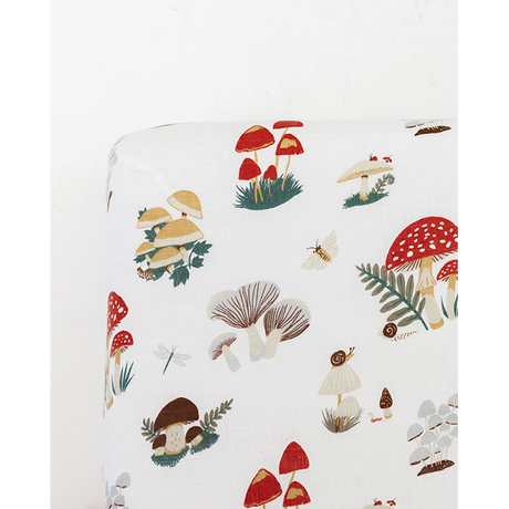 Mushroom Crib Sheet - HoneyBug 