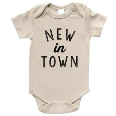 New In Town Organic Baby Bodysuit - HoneyBug 