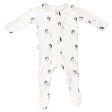 Penguin Zippered Footie - HoneyBug 
