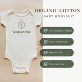 Little Sister Organic Cotton Short Sleeve Baby Bodysuit - HoneyBug 