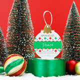 Peace - Winter Pear | Holiday Ornament - HoneyBug 