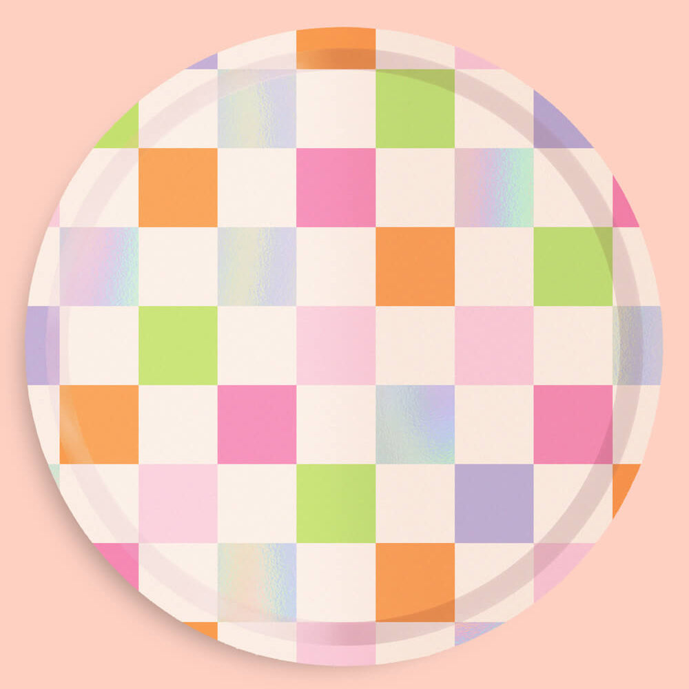 Groovy Girl Plates - 25 Foil Paper Plates