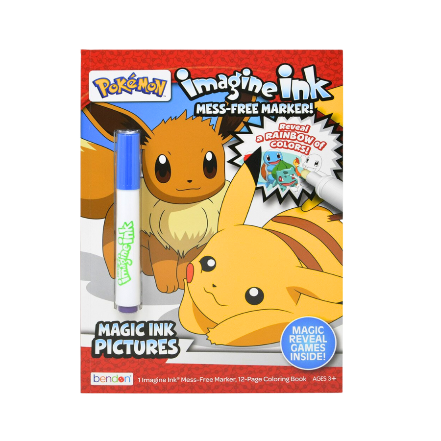 Pokemon Imagine Ink Coloring Book - HoneyBug 