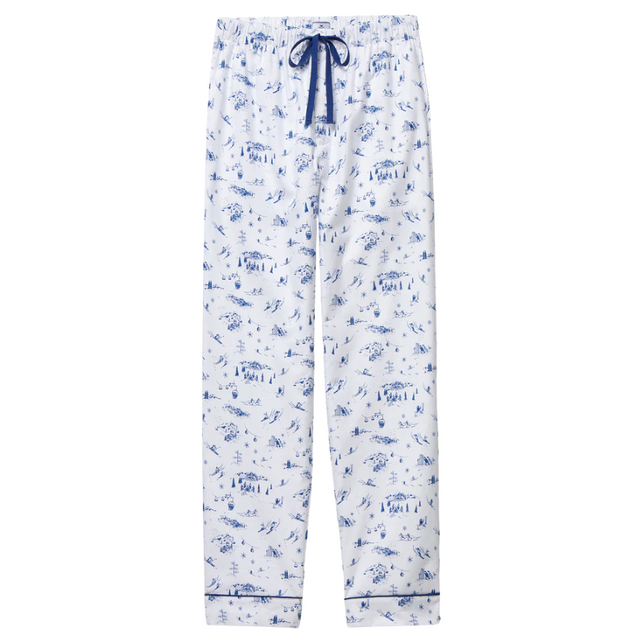 Men's Twill Pajama Pants in Chalet Toile - HoneyBug 