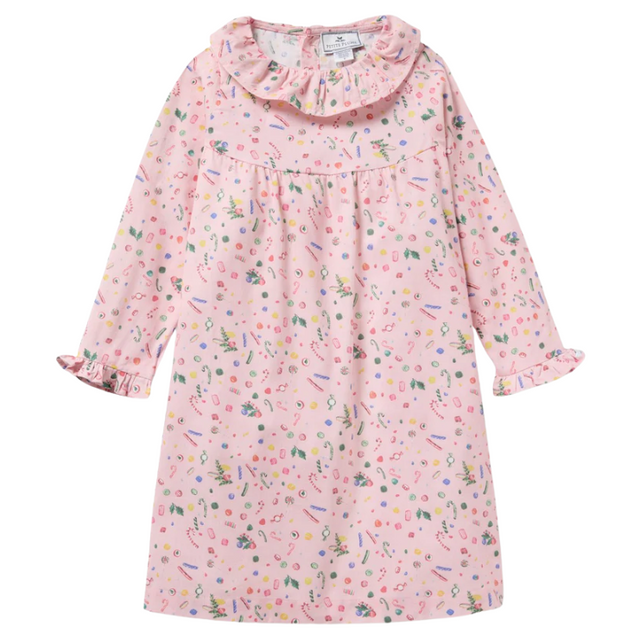 Girl's Twill Scarlett Nightgown in Vintage Sweets - HoneyBug 