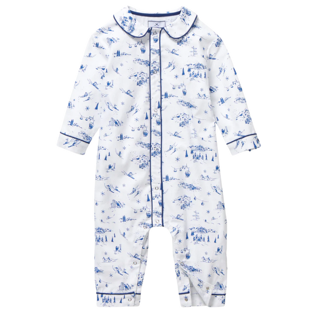 Baby's Twill Cambridge Romper in Chalet Toile - HoneyBug 