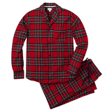 Men's Brushed Twill Pajama Set in Imperial Tartan - HoneyBug 