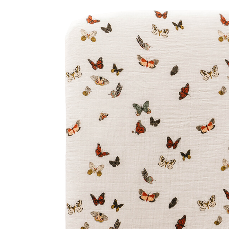 Butterfly Migration Crib Sheet - HoneyBug 