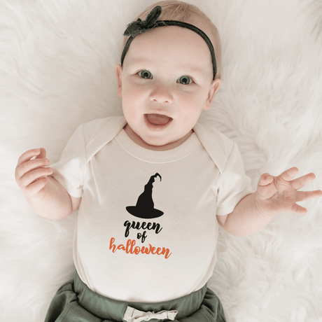 graphic bodysuit | queen of halloween - HoneyBug 
