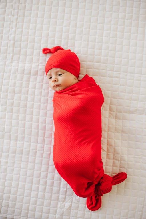 Snuggle Swaddle - Ribbed Red