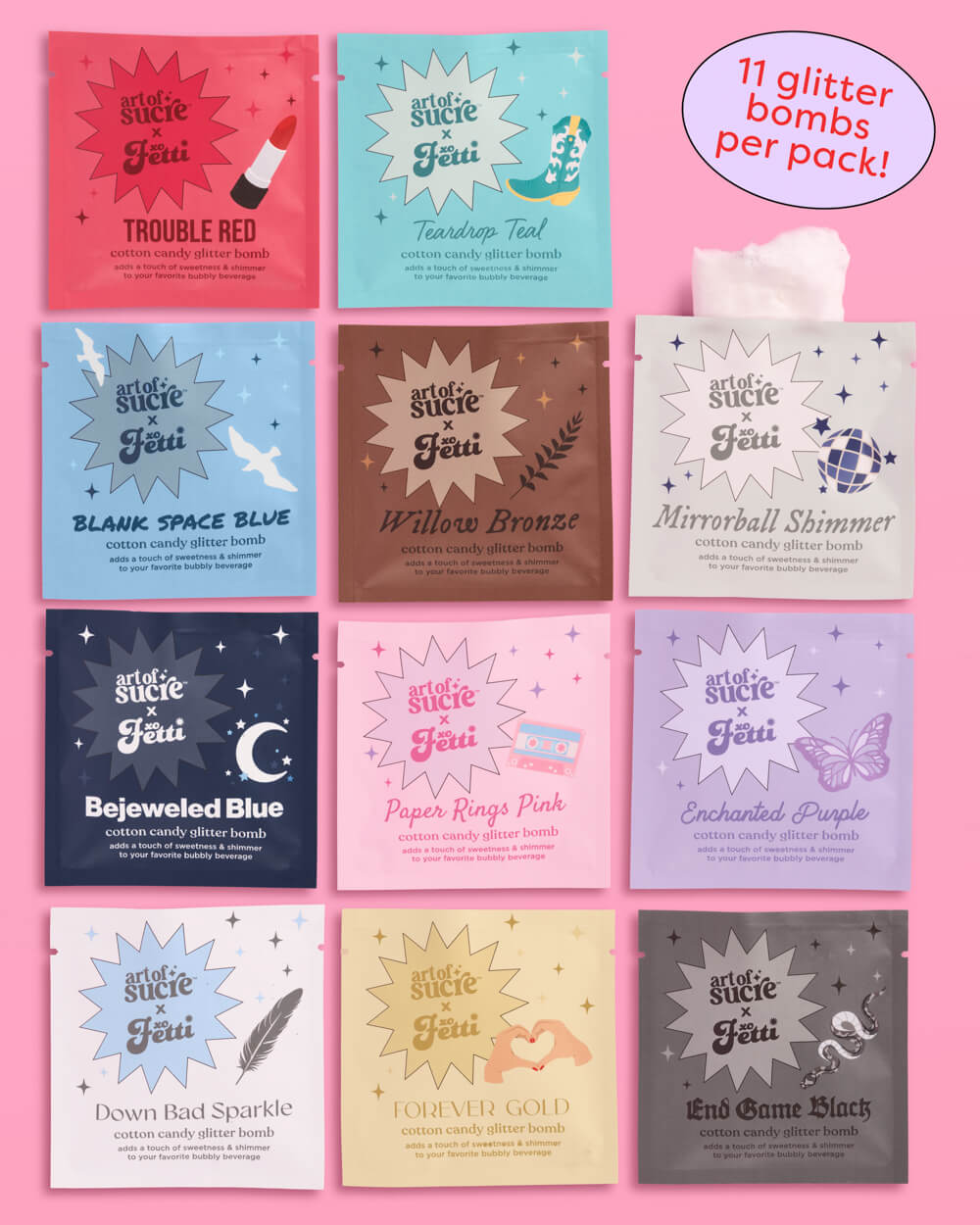 Glitter Bomb Era - 11 Cotton Candy Glitter Bombs