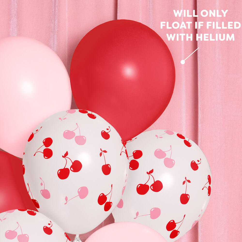 Cherry Balloon Pack - 24 Latex Balloons