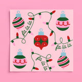 Deck the Halls Napkins - 25 Square Napkins