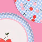 Cherry Plates - 24 Paper Plates