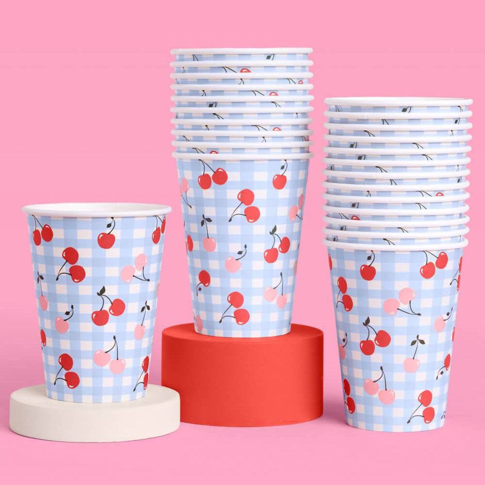 Cherry Cups - 24 Paper Cups