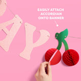 Cherry On Top Bday Banner - 3D Glitter Banner