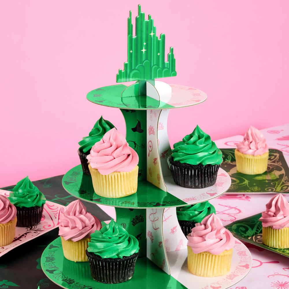 Emerald City Cupcake Tower - 3 Tiered Display