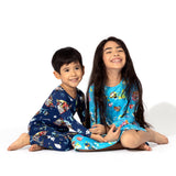 PAW Patrol: The Mighty Movie - Mighty Pups Bamboo Girls' Long Sleeve Dress - HoneyBug 