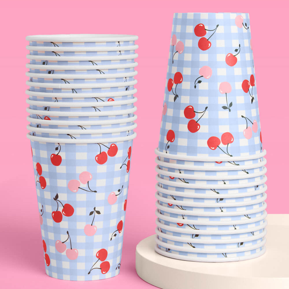 Cherry Cups - 24 Paper Cups