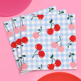Cherry Pop Napkins - 25 Paper Napkins